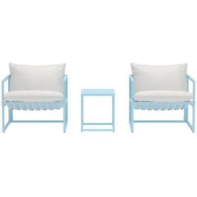 Venture Design Messina Loungeset hellblau. Venture Design Messina Loungeset hellblau.