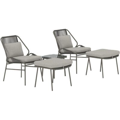 Venture Design Zakynthos Loungeset braun. Venture Design Zakynthos Loungeset braun.