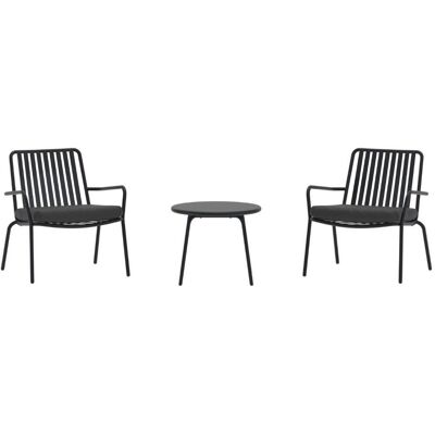 Venture Design Mykonos Loungeset schwarz. Venture Design Mykonos Loungeset schwarz.