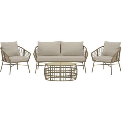 Venture Design Lipari Sofaset beige. Venture Design Lipari Sofaset beige.