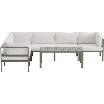 Copacabana Garten Lounge Ecksofa 3+3-Sitzer und Couchtisch braun. Copacabana Garten Lounge Ecksofa 3+3-Sitzer und Couchtisch braun.