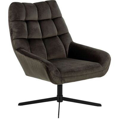 Actona Paris Sessel Drehfunktion Velours graubraun. Actona Paris Sessel Drehfunktion Velours graubraun.