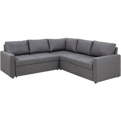Ebuy24 Sacramento Graues Ecksofa mit Stauraum & Ausziehbett - Sofa Ebuy24 Sacramento Graues Ecksofa mit Stauraum & Ausziehbett - Sofa