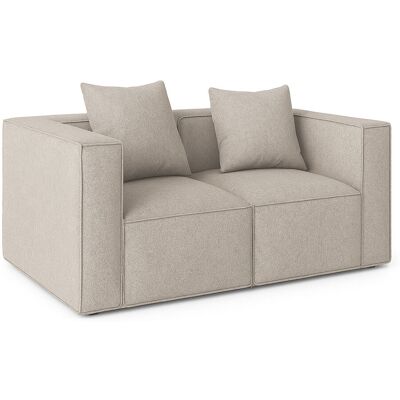 Trade Point Box 2-Sitzer Sofa, 2 Dekokissen hellgrau. Trade Point Box 2-Sitzer Sofa, 2 Dekokissen hellgrau.