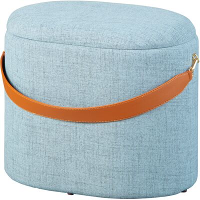 Interlink Dirax Fusshocker, Hocker mit Aufbewahrung grau und braun. Interlink Dirax Fusshocker, Hocker mit Aufbewahrung grau und braun.