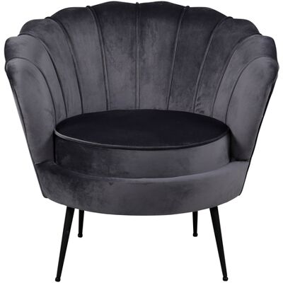 Furnconsult Nice Sessel Velour grau. Furnconsult Nice Sessel Velour grau.