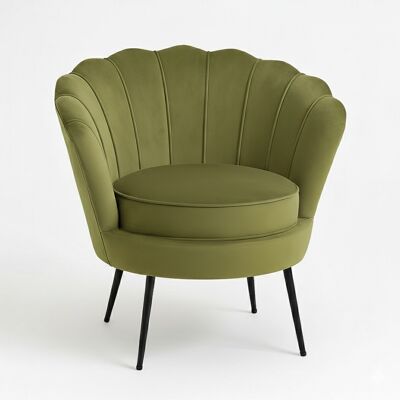 Furnconsult Nice Sessel Velour grün. Furnconsult Nice Sessel Velour grün.
