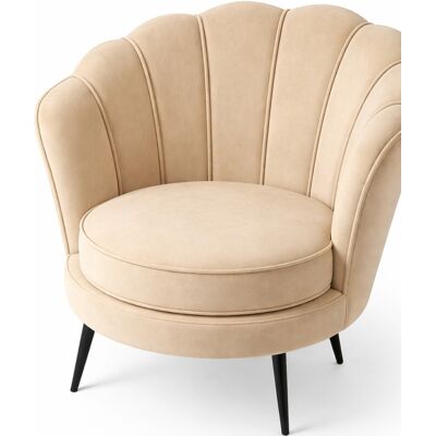 Furnconsult Nice Sessel Velour beige. Furnconsult Nice Sessel Velour beige.