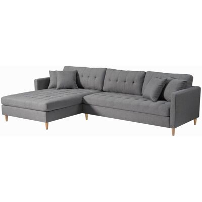 Ebuy24 Marino Deluxe Couch - Grau Stoff, Rechts/Links Ebuy24 Marino Deluxe Couch - Grau Stoff, Rechts/Links