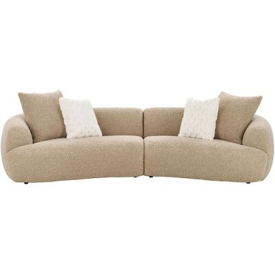 House Nordic Dorte Sofa 3 Pers. inkl. 4 Dekokissen hellbraun. House Nordic Dorte Sofa 3 Pers. inkl. 4 Dekokissen hellbraun.