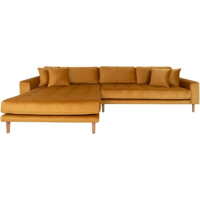 House Nordic Lido Sofa , Chaiselongsofa links gewendet Velour senf gelb. House Nordic Lido Sofa , Chaiselongsofa links gewendet Velour senf gelb.