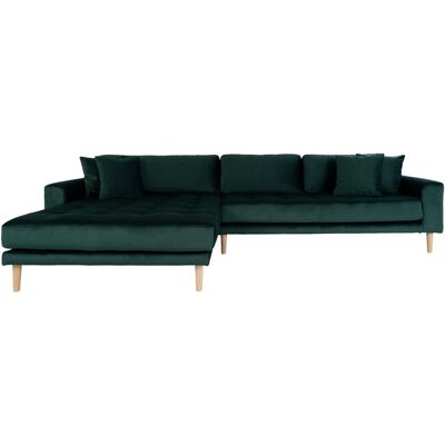 House Nordic Lido Samtsofa - Linke Ausrichtung, 4 Kissen - Lounge Sofa House Nordic Lido Samtsofa - Linke Ausrichtung, 4 Kissen - Lounge Sofa