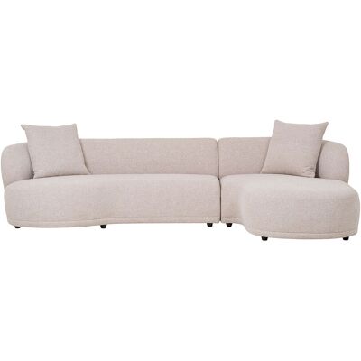House Nordic Kingston Sofa Mit 2 Kissen, rechtsdrehend Natur. House Nordic Kingston Sofa Mit 2 Kissen, rechtsdrehend Natur.