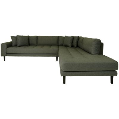 Lido Sofa Ecksofa rechts gewendet 4 Kissen grün. Lido Sofa Ecksofa rechts gewendet 4 Kissen grün.