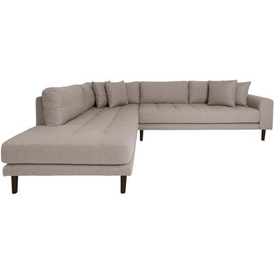 House Nordic Lido Ecksofa links gewendet mit 4 Kissen hellbraun. House Nordic Lido Ecksofa links gewendet mit 4 Kissen hellbraun.