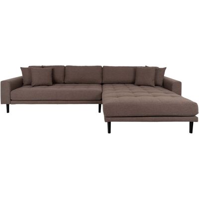 House Nordic Lido Sofa , Loungesofa rechts gewendet mit 4 Kissen braun. House Nordic Lido Sofa , Loungesofa rechts gewendet mit 4 Kissen braun.