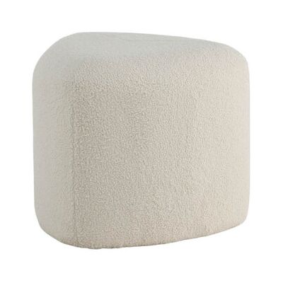 Venture Design Peg Pouf, Hocker Ø46cm Teddystoff weiß. Venture Design Peg Pouf, Hocker Ø46cm Teddystoff weiß.