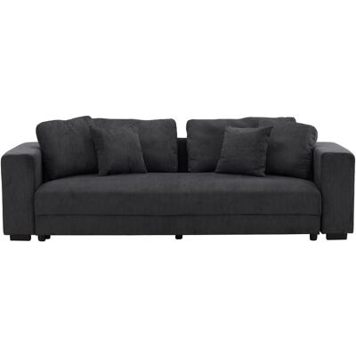 Bellman Schlafsofa 3-Sitzer 4 Zierkissen Samt grau. Bellman Schlafsofa 3-Sitzer 4 Zierkissen Samt grau.