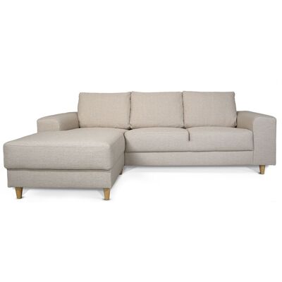 SK Design Nordic Sofa mit Chaiselong links gewendet hell beige. SK Design Nordic Sofa mit Chaiselong links gewendet hell beige.