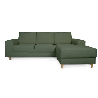 SK Design Nordic Sofa mit Chaiselong rechts gewendet grün. SK Design Nordic Sofa mit Chaiselong rechts gewendet grün.