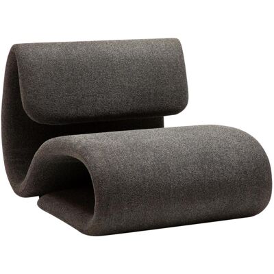 Dubna Dan-Form Sessel Bouclé dunkelgrau. Dubna Dan-Form Sessel Bouclé dunkelgrau.