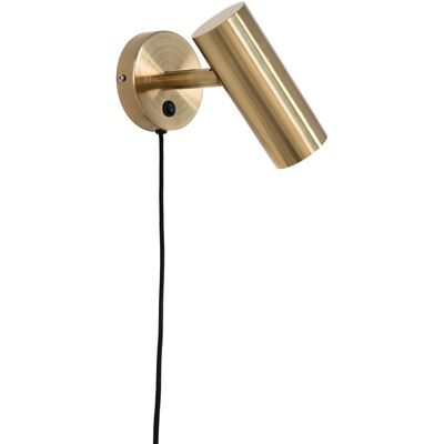 House Nordic Messing Wandleuchte - 190 cm Stoffkabel - 15x10x22 cm House Nordic Messing Wandleuchte - 190 cm Stoffkabel - 15x10x22 cm