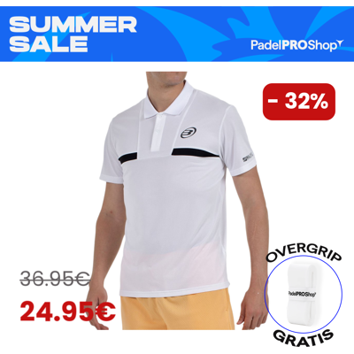 Polo Bullpadel Calzadil Weiß 2026 Polo Bullpadel Calzadil Weiß 2026