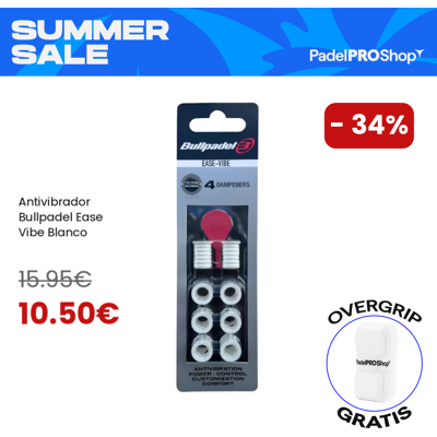 Antivibrator Bullpadel Leichtigkeit Vibe Weiß Antivibrator Bullpadel Leichtigkeit Vibe Weiß