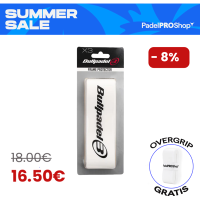 Blase Schlägerschutz Bullpadel Transparent (Packung x3) Blase Schlägerschutz Bullpadel Transparent (Packung x3)