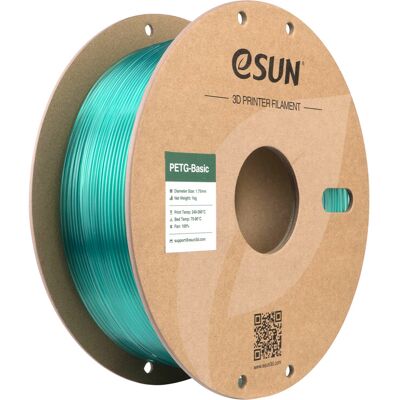 eSUN PETG-Basic Transluzentes Hellgrünes 3D-Filament 1,75 mm, Hochgeschwindigkeitsdruck, Kostenwirksames Einstiegs-3D-Druckmaterial 1 kg (2,2 lbs) Karton-Spule eSUN PETG-Basic Transluzentes Hellgrünes 3D-Filament 1,75 mm, Hochgeschwindigkeitsdruck, Kostenwirksames Einstiegs-3D-Druckmaterial 1 kg (2,2 lbs) Karton-Spule