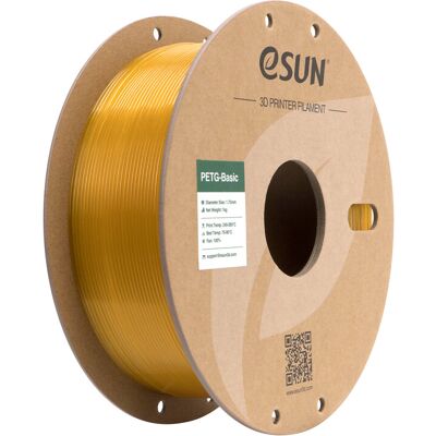 eSUN PETG-Basic Transluzentes Hellorange 3D-Filament 1,75 mm, Hochgeschwindigkeitsdruck, Kosteneffektives Einstiegs-3D-Druckmaterial 1 kg (2,2 lbs) Karton-Spule eSUN PETG-Basic Transluzentes Hellorange 3D-Filament 1,75 mm, Hochgeschwindigkeitsdruck, Kosteneffektives Einstiegs-3D-Druckmaterial 1 kg (2,2 lbs) Karton-Spule