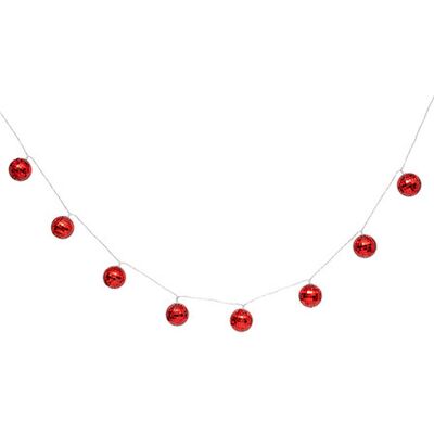 Atmosphera Leuchtende Girlande Discokugel 10 LEDs Warmweiß Länge 165 cm Atmosphera Leuchtende Girlande Discokugel 10 LEDs Warmweiß Länge 165 cm