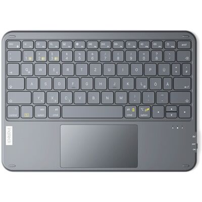 Inateck Tablet-Tastatur mit Touchpad, ultradünne kabellose deutsche QWERTZ-Tastatur mit Trackpad, kompatibel mit iPad/Android Tablet/Windows/Laptop/PC, Modell KB01105 Inateck Tablet-Tastatur mit Touchpad, ultradünne kabellose deutsche QWERTZ-Tastatur mit Trackpad, kompatibel mit iPad/Android Tablet/Windows/Laptop/PC, Modell KB01105