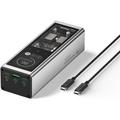 TALIX 140 W Powerbank, 20.000 mAh, tragbares PD 3.1 Laptop-Ladegerät mit intelligentem Digitaldisplay, 3-Port-Schnellladepack für MacBook Pro, iPhone 16/15, iPad, Steam Deck, Switch, Android, Drohnen TALIX 140 W Powerbank, 20.000 mAh, tragbares PD 3.1 Laptop-Ladegerät mit intelligentem Digitaldisplay, 3-Port-Schnellladepack für MacBook Pro, iPhone 16/15, iPad, Steam Deck, Switch, Android, Drohnen