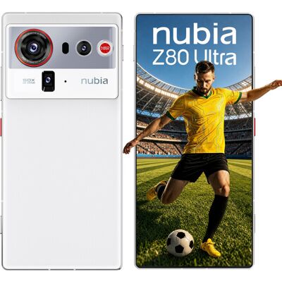 nubia Z80 Ultra 5G Entsperrtes Android-Handy, Snapdragon 8 Elite Gen 5, 50 MP KI-Triple-Kamera, 80 W Kabelloses Laden, 6,8" 144 Hz AMOLED Vollbildschirm, Gaming-Smartphone (Weiß, 16+512 G) nubia Z80 Ultra 5G Entsperrtes Android-Handy, Snapdragon 8 Elite Gen 5, 50 MP KI-Triple-Kamera, 80 W Kabelloses Laden, 6,8" 144 Hz AMOLED Vollbildschirm, Gaming-Smartphone (Weiß, 16+512 G)