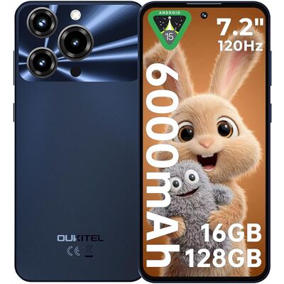 OUKITEL C69(4+128) 7,2 Zoll 6000 mAh Akku 9,5 mm Ultradünnes Gehäuse Smartphone Schwarz OUKITEL C69(4+128) 7,2 Zoll 6000 mAh Akku 9,5 mm Ultradünnes Gehäuse Smartphone Schwarz