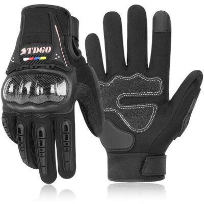 Motorradhandschuhe für Herren, Ganzjahres-Motorradhandschuhe mit Knöchelschutz und Touchscreen-Funktion, atmungsaktive Handschuhe für den Außenbereich für Damen und Herren, geeignet für Motorrad, Fahrrad, Roller Motorradhandschuhe für Herren, Ganzjahres-Motorradhandschuhe mit Knöchelschutz und Touchscreen-Funktion, atmungsaktive Handschuhe für den Außenbereich für Damen und Herren, geeignet für Motorrad, Fahrrad, Roller