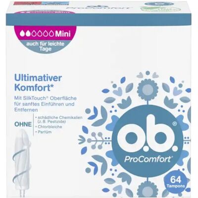 O.B ProComfort Mini Tampons - Dynamische Passform-Technologie, SilkTouch Oberfläche O.B ProComfort Mini Tampons - Dynamische Passform-Technologie, SilkTouch Oberfläche