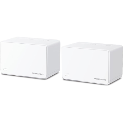 Mercusys Halo H3000X Mesh-WLAN-Set (2er-Pack), Wi-Fi 6 AX3000 Dualband-Router & Repeater, 3 × Gigabit-Anschlüsse pro Einheit, MU-MIMO, WPA3, Kindersicherung, empfohlen für Häuser mit 2–4 Schlafzimmern Mercusys Halo H3000X Mesh-WLAN-Set (2er-Pack), Wi-Fi 6 AX3000 Dualband-Router & Repeater, 3 × Gigabit-Anschlüsse pro Einheit, MU-MIMO, WPA3, Kindersicherung, empfohlen für Häuser mit 2–4 Schlafzimmern