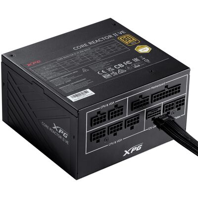 XPG CORE REACTOR II VE 750 Vollmodulares ATX 3.1 PC-Netzteil, 750 W, 80 PLUS Gold XPG CORE REACTOR II VE 750 Vollmodulares ATX 3.1 PC-Netzteil, 750 W, 80 PLUS Gold