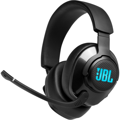 JBL Quantum 400 Over-Ear Gaming-Headset - Kabelgebunden 3,5 mm Klinke und USB - Mit hochklappbarem Boom-Mikrofon und QuantumSurround Sound - Schwarz JBL Quantum 400 Over-Ear Gaming-Headset - Kabelgebunden 3,5 mm Klinke und USB - Mit hochklappbarem Boom-Mikrofon und QuantumSurround Sound - Schwarz