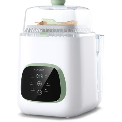 Momcozy BS03 Vollautomatischer Babyflaschenspüler & Sterilisator (inkl. 60 Reinigungstabletten) - Weiß-Grün, Geschenke für Mama Momcozy BS03 Vollautomatischer Babyflaschenspüler & Sterilisator (inkl. 60 Reinigungstabletten) - Weiß-Grün, Geschenke für Mama