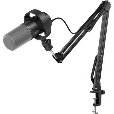 FIFINE K688 Podcast-Mikrofon-Set, dynamisches USB/XLR-Mikrofon mit Mikrofonarm für PC/XLR-Mischpult, Gaming-Mikrofon mit Stummschalttaste, Kopfhöreranschluss für Gesang, Voice-Over, Streaming und Musikaufnahmen - K688CT FIFINE K688 Podcast-Mikrofon-Set, dynamisches USB/XLR-Mikrofon mit Mikrofonarm für PC/XLR-Mischpult, Gaming-Mikrofon mit Stummschalttaste, Kopfhöreranschluss für Gesang, Voice-Over, Streaming und Musikaufnahmen - K688CT