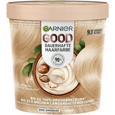 Garnier GOOD Haarfarbe 9.1 Vanilla Blond Garnier GOOD Haarfarbe 9.1 Vanilla Blond