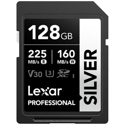 Lexar 128GB SD-Karte - Silber - Bis zu 205MB/s Lese - Speicherkarte Lexar 128GB SD-Karte - Silber - Bis zu 205MB/s Lese - Speicherkarte