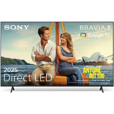 Sony BRAVIA 3 - Direct LED 75 Zoll Fernseher (K75S32), X-Balanced Speaker, Dolby Vision/Atmos, IMAX Enhanced, Google TV (2025), Google Cast, Apple AirPlay 2, Eco Dashboard 2, Game Menu 2, Smart TV Sony BRAVIA 3 - Direct LED 75 Zoll Fernseher (K75S32), X-Balanced Speaker, Dolby Vision/Atmos, IMAX Enhanced, Google TV (2025), Google Cast, Apple AirPlay 2, Eco Dashboard 2, Game Menu 2, Smart TV