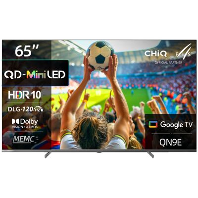 CHiQ M65QN9E 65 Zoll 4K UHD Mini LED QLED Fernseher Dolby Atmos/Vision DLG 120 Hz + MEMC Google TV (Android 14) Google Assistant Metallrahmen & schlankes Design CHiQ M65QN9E 65 Zoll 4K UHD Mini LED QLED Fernseher Dolby Atmos/Vision DLG 120 Hz + MEMC Google TV (Android 14) Google Assistant Metallrahmen & schlankes Design