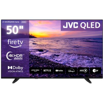 JVC LT-50VRQ3555 QLED Fernseher 50 Zoll Fire TV 4K UHD Smart TV HDR Dolby Vision Atmos, Alexa (2026) JVC LT-50VRQ3555 QLED Fernseher 50 Zoll Fire TV 4K UHD Smart TV HDR Dolby Vision Atmos, Alexa (2026)