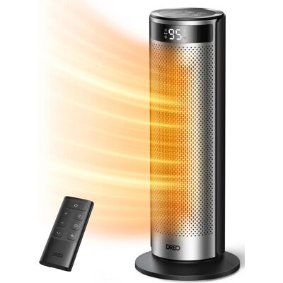 DREO energieeffizienter Heizlüfter – 2000 W, PTC-Keramik, 12-Stunden-Timer, 70° Oszillationsfunktion, Fernbedienung, 34 dB leise, 8-stufige Sicherheitsfunktion, Solaris 628 DREO energieeffizienter Heizlüfter – 2000 W, PTC-Keramik, 12-Stunden-Timer, 70° Oszillationsfunktion, Fernbedienung, 34 dB leise, 8-stufige Sicherheitsfunktion, Solaris 628