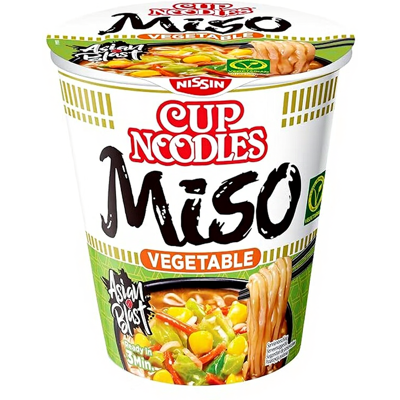 NISSIN Bechernudeln Gemüse-Miso, 8 x 67 g NISSIN Bechernudeln Gemüse-Miso, 8 x 67 g